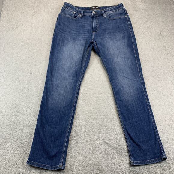 DUER Jeans Mens 34x30 Blue Relaxed Taper Performance Stretch Denim Pants - Picture 1 of 10
